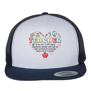 Teacher Gift, Teacher Life Hat, Teacher Appreciation Hat, Last Day Of School Cap, Summer Break Hat, Teach Love Inspire, Teacher Appreciation