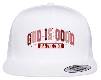 God Is Good Snapback Trucker Hat, Christian Believer Gift