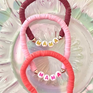 Pulsera Mama (personalizada): a todas las madres les encantaría esta pulsera especial y personalizada. ¡Tómalo TAL CUAL o personaliza el tuyo propio! Cualquier color que quieras.