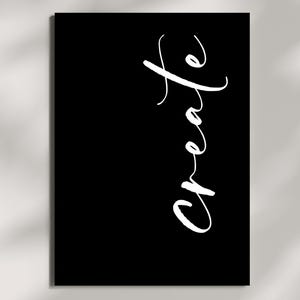 Create Printable Art - Minimalist Print - Quote Print - Print Infused With Positive Divinely Guided Energy