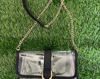 Clear Stadium Purse / Clear Game Day Bag / Stadium Approved Purse