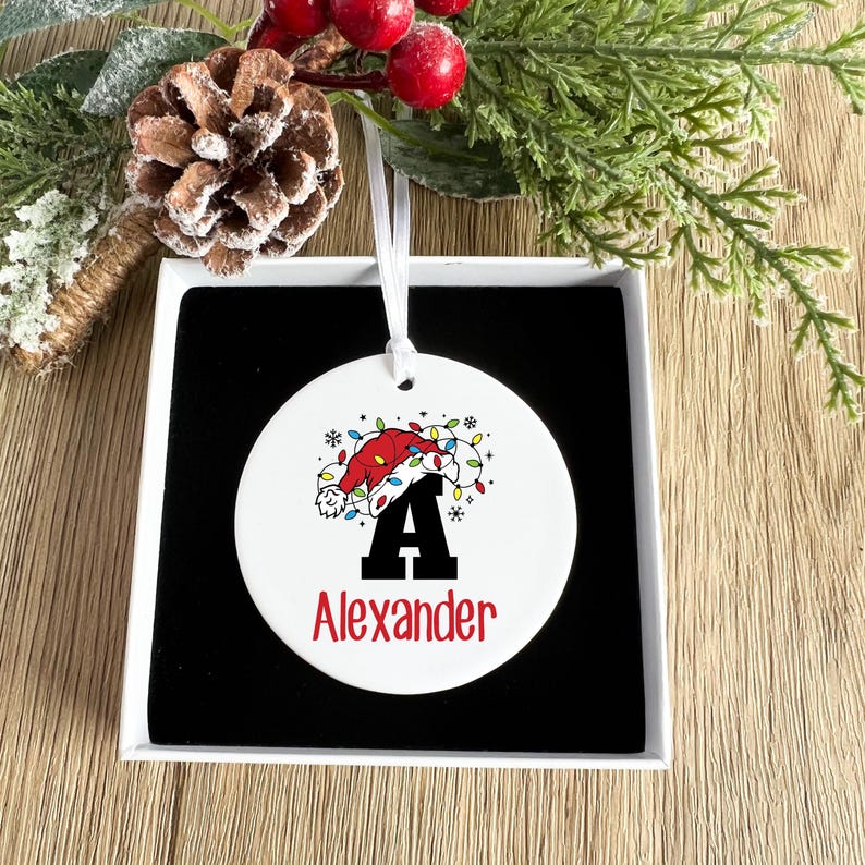 Personalized Name Kids Christmas Ornament Baby Name 1st Christmas
