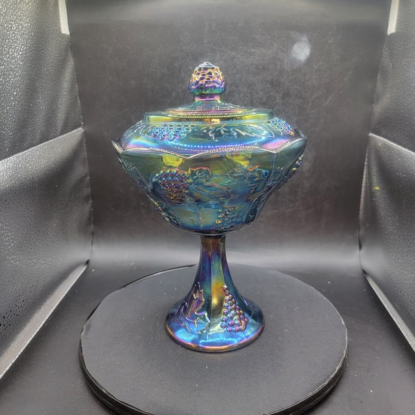 Carnival Glass Candy Dish Etsy