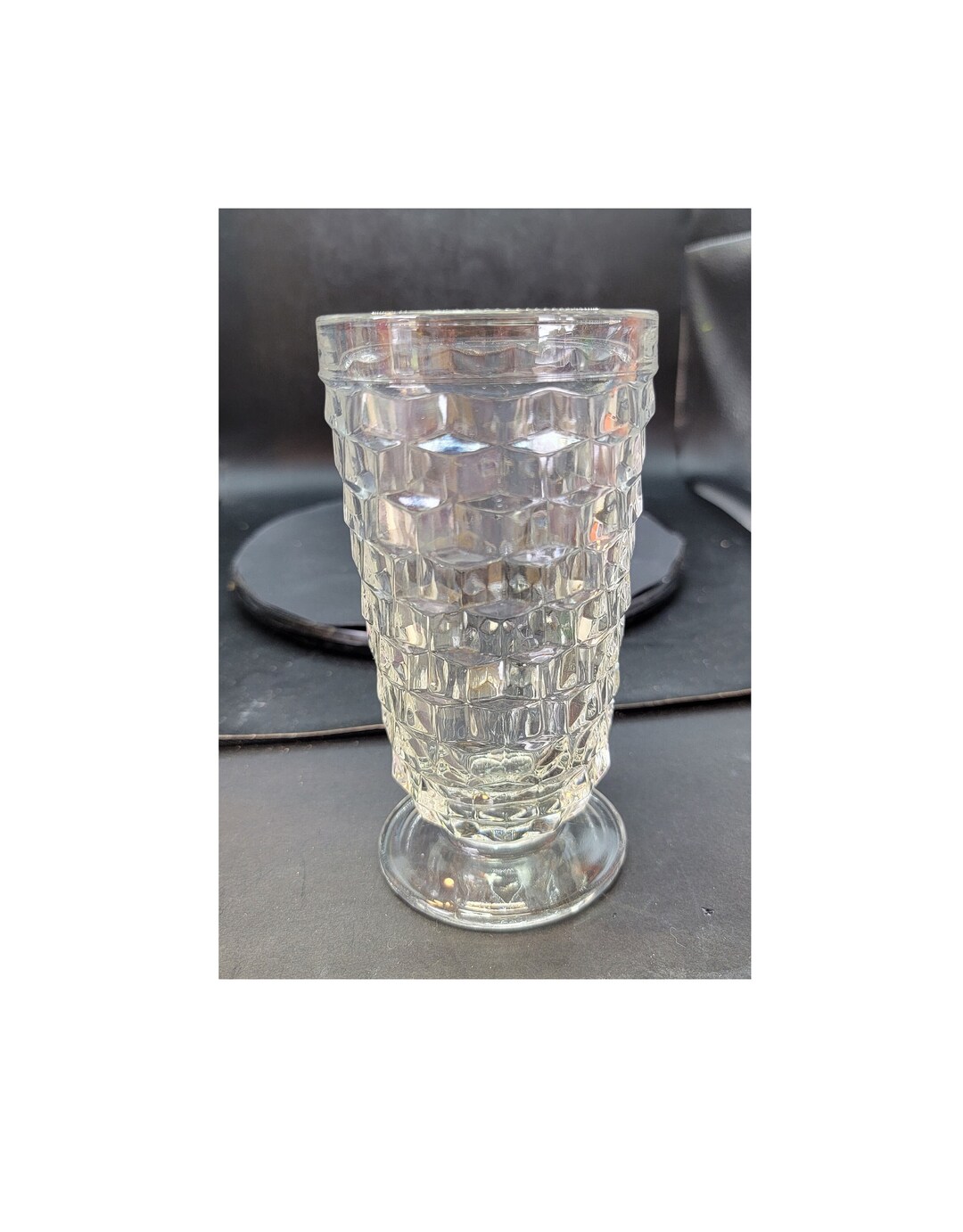 FOSTORIA Iced Tea Glass American Clear Stem 2056 1940's Etsy