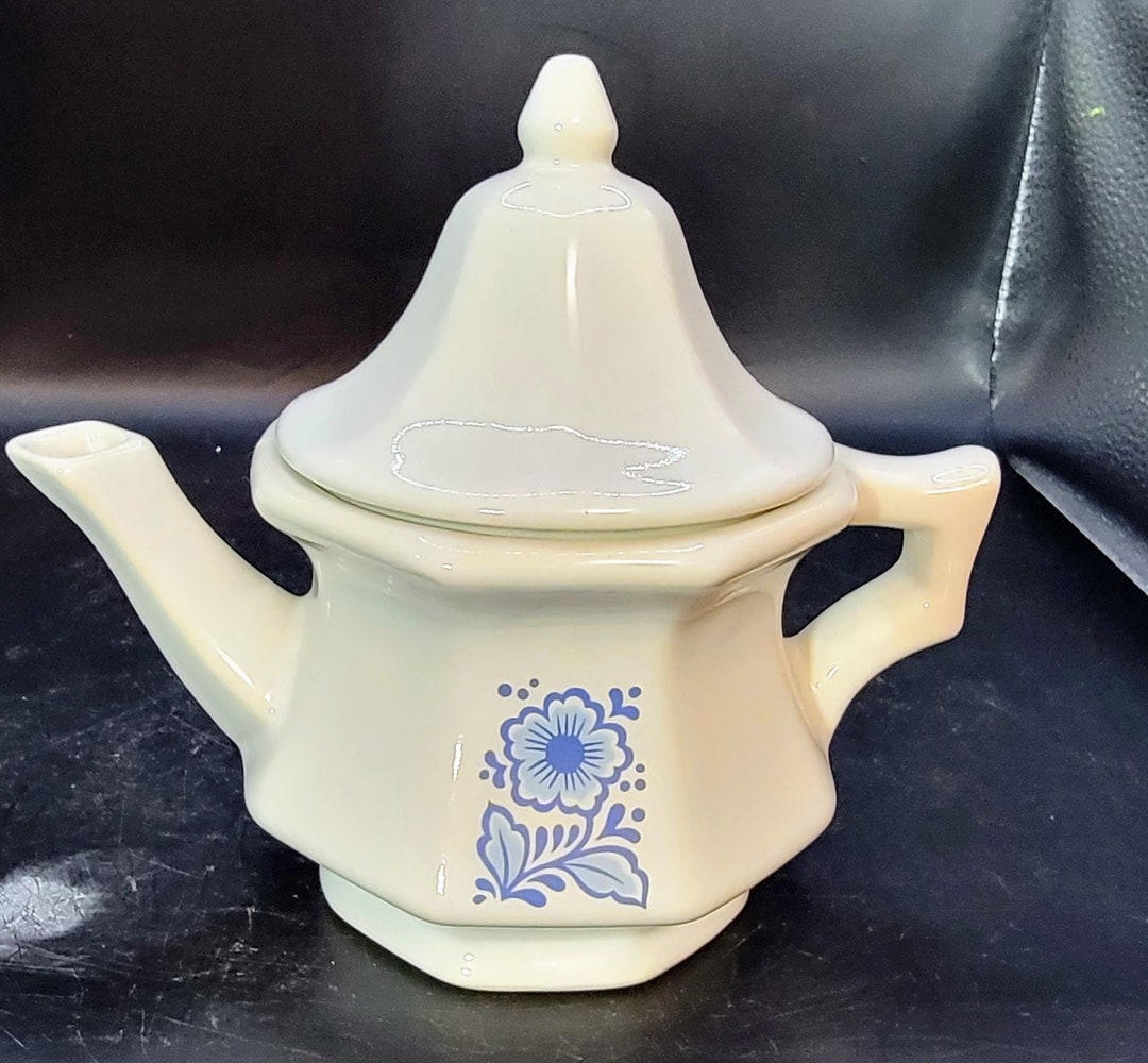 1970's Avon Porcelain Teapot/candle Holder Etsy