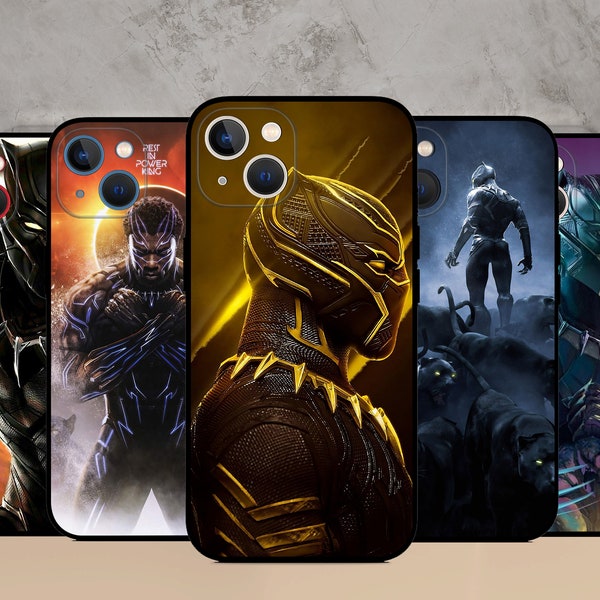 Marvel Black Panther Phone case fit for iPhone 15/14 MagSafe S24 Ultra S23 S23FE S22 A55 A35 A15 A14  Google Pixel 8Pro 8 7A