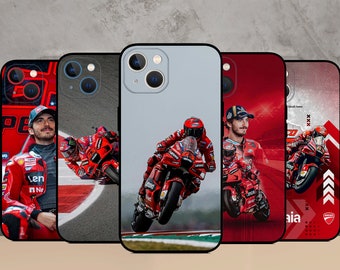 Moto gp 63 Bagnaia Auto Handyhülle passend für iPhone 15/14 MagSafe S24 Ultra S23 S23FE S22 A55 A35 A15 A14 Google Pixel 8Pro 8 7A