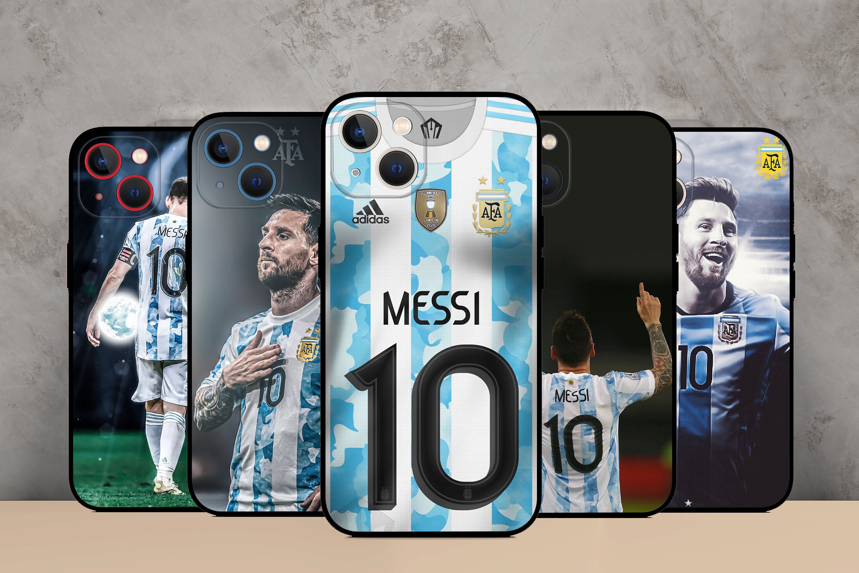 Custom Phone Cases Soccer Club Team Jersey Design - iPhone 5 6 7 8 11 12 13  14 Pro Max Plus Mini Xr Xs SE Samsung Galaxy A03 A13 A53 A73 Note SZ