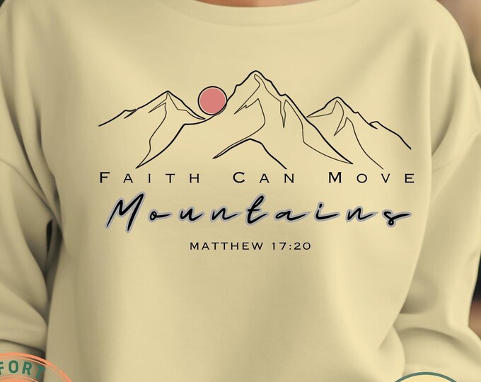Faith Can Move Mountains Comfort Colors® Shirt | Bible Verse Gift, Faith Shirt, Christian Shirt, Bible Verse Tee,  Inspirational Bible Tee