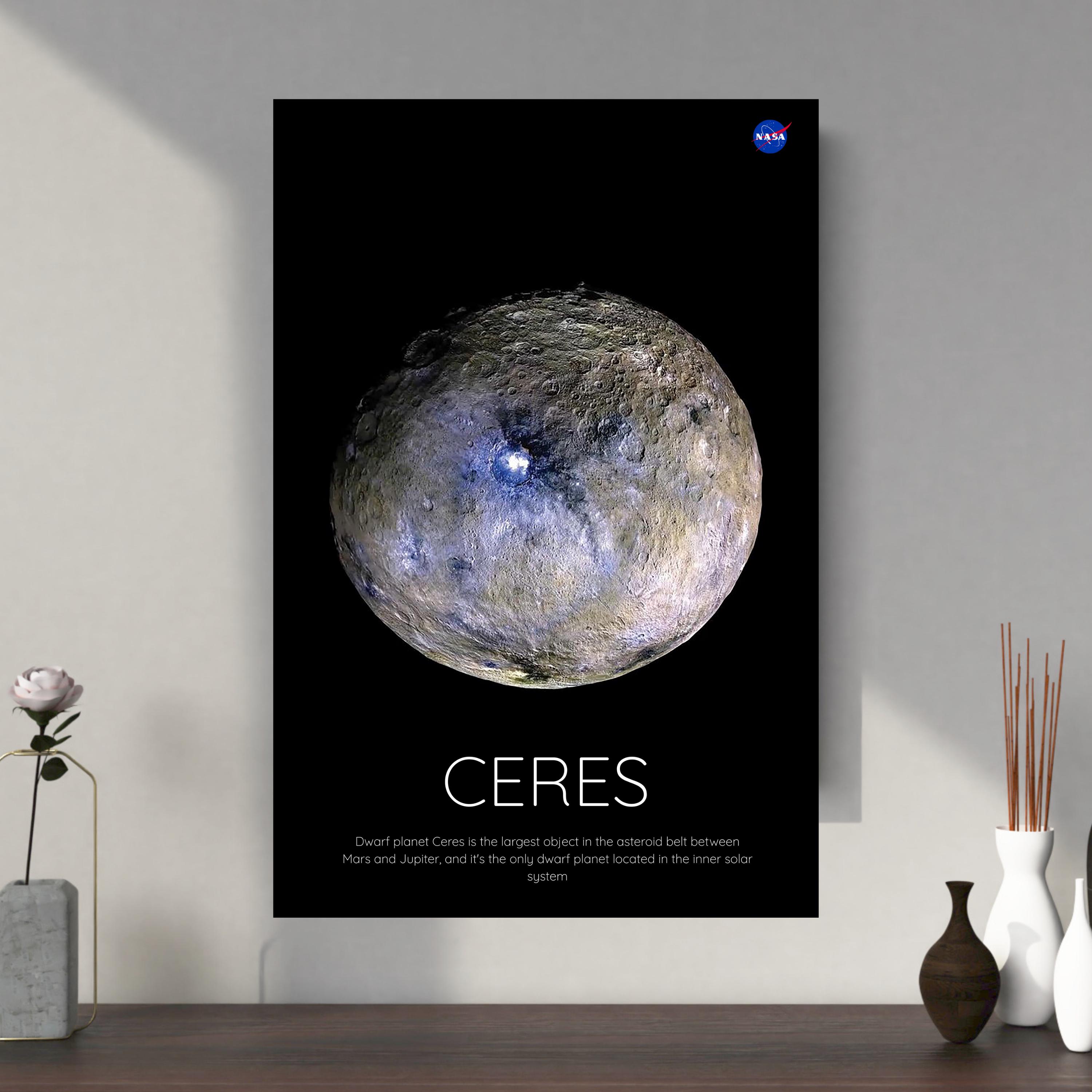 Ceres Dwarf Planet Poster: NASA Space Exploration Art Print - Etsy
