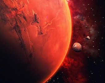 Mars Poster: NASA Space Exploration Art Print