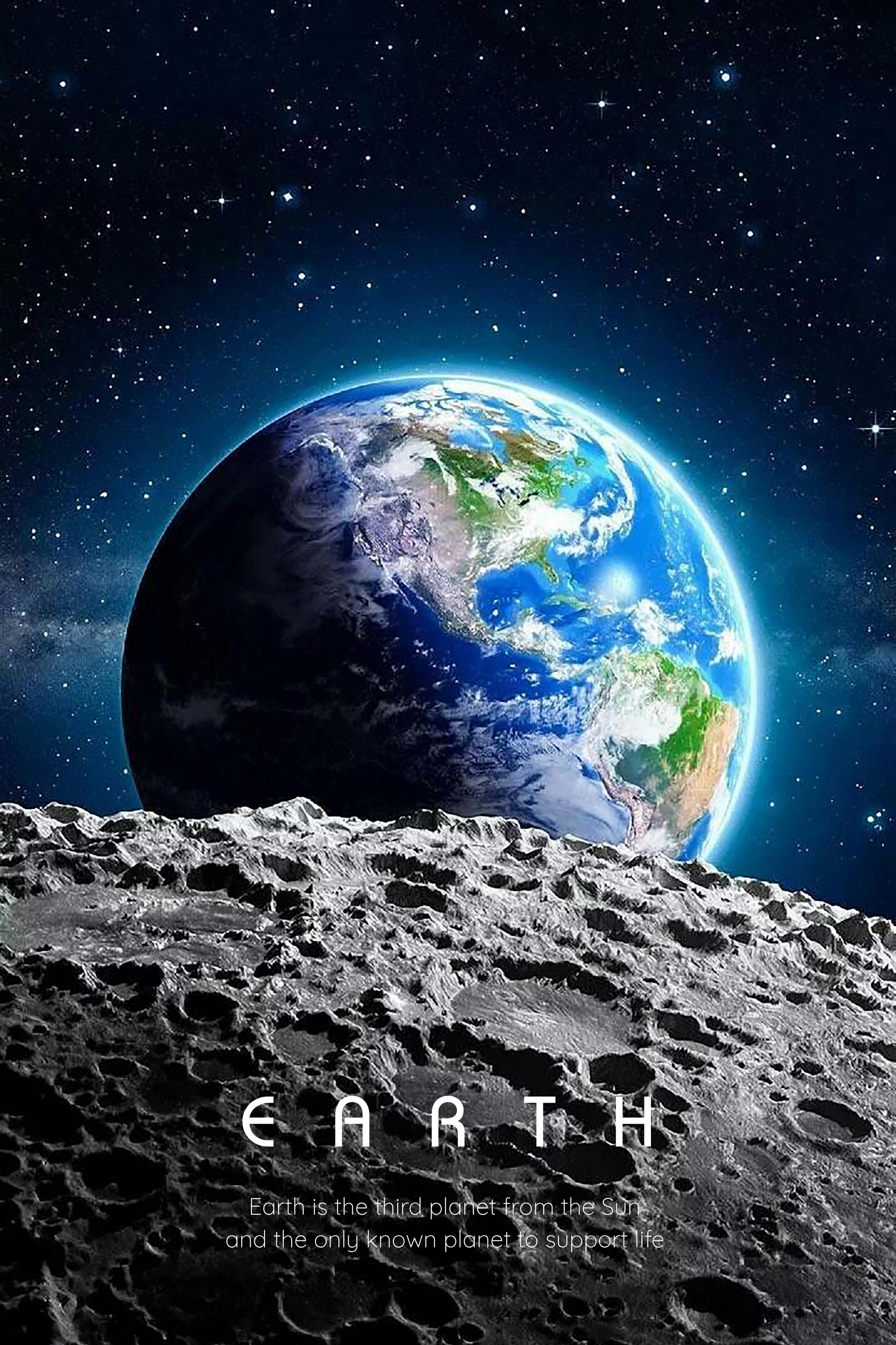 Planet Earth Poster: NASA Space Exploration Art Print - Etsy