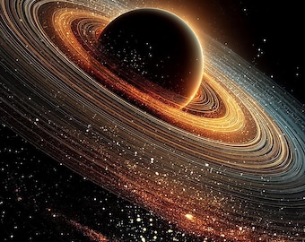 Saturn 4 Poster: NASA Space Exploration Art Print