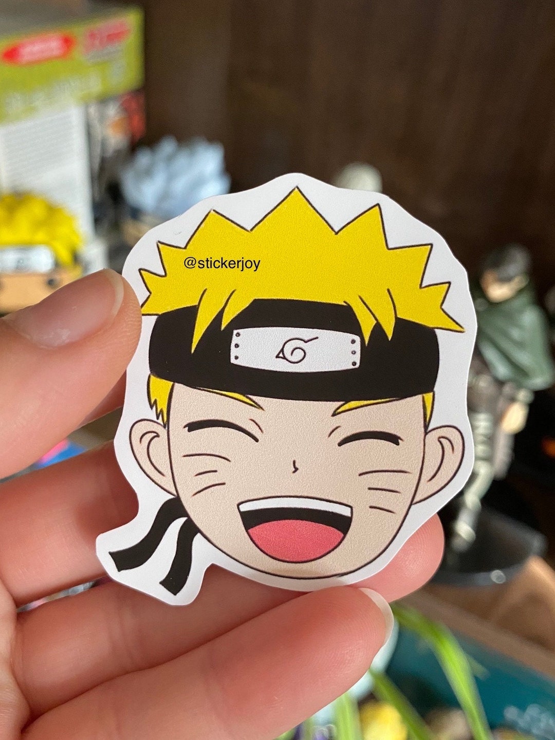 Naruto Uzumaki Vinyl Stickers Holographic Stickers Naruto Naruto