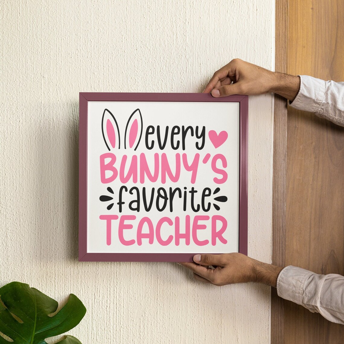 Every Bunny's Favorite Teacher SVG, Png Dxf Eps Design Files, Eggs ...