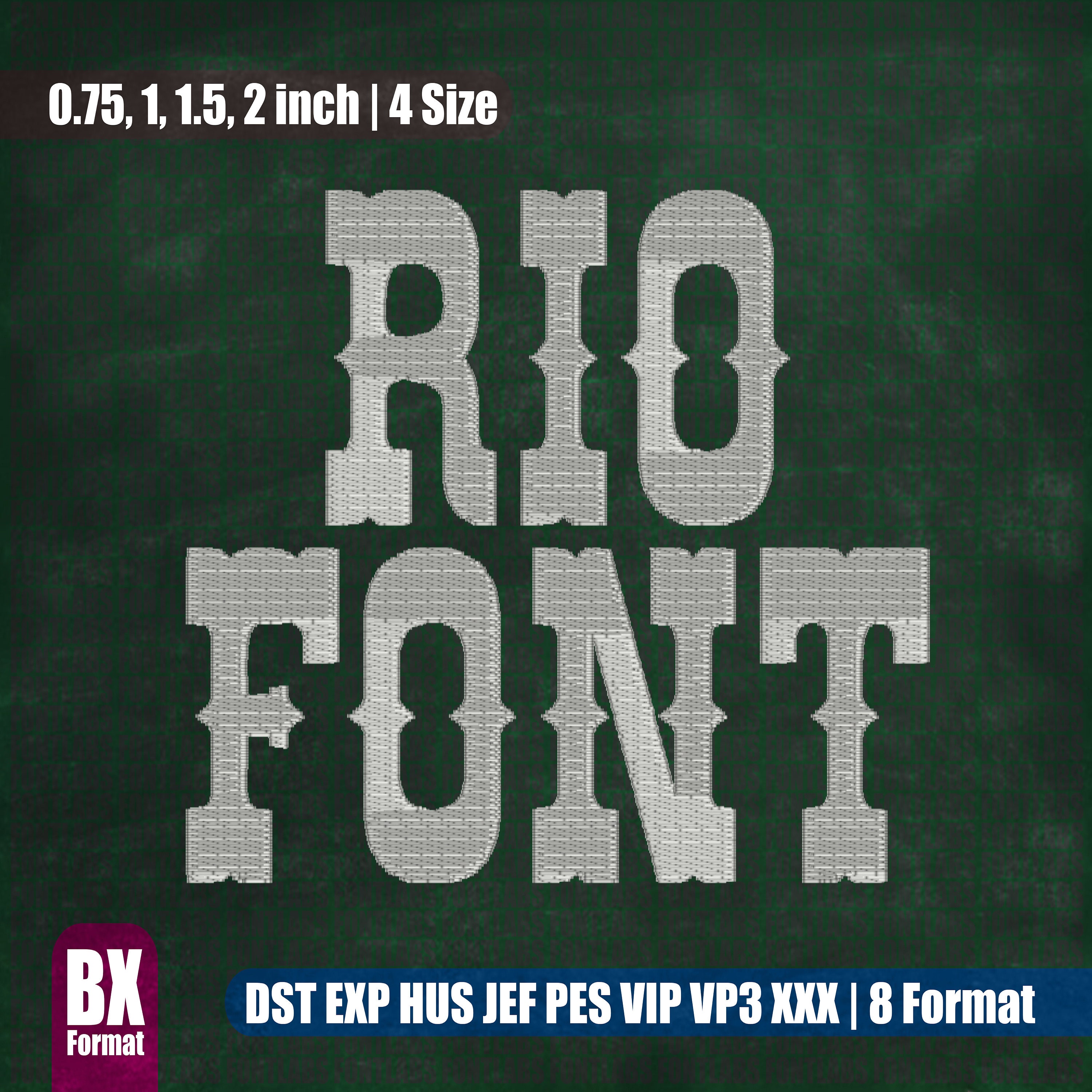 Rios Letters Script Rio Embroidery Font, All Formats (digital Download) - Etsy