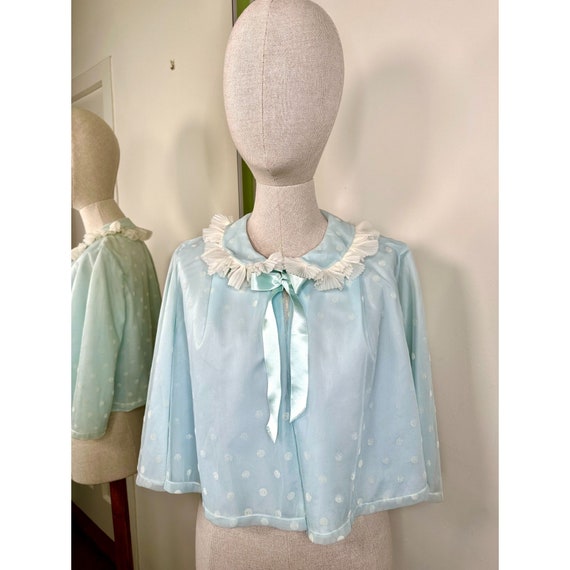 1960s Odette Barsa Pale Pink Ostrich Down Feather Cropped Bolero Jacket