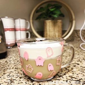 Pink ghost mug