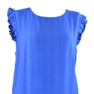 Ladies Italian Lagenlook Back Button Detail Summer Midi Dress.