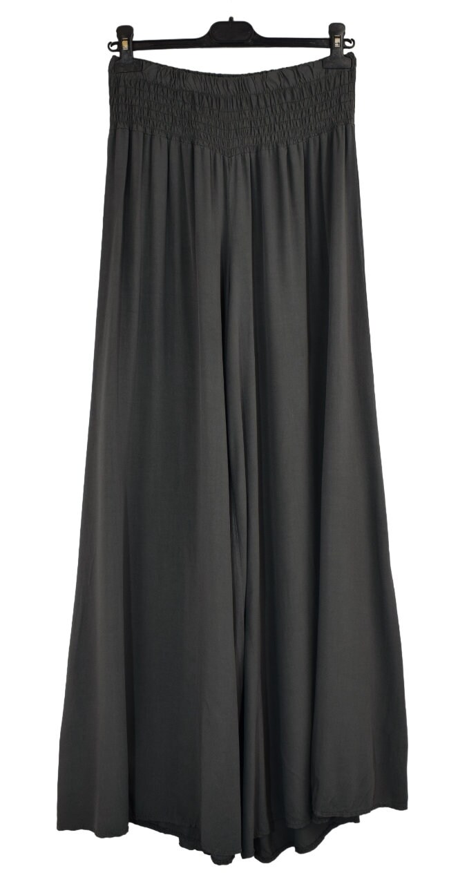 Women's Long Pallazzo Straight-Leg Trousers