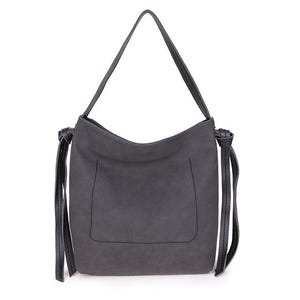 Long & Son Damen Große Vegan Leder und Wildleder Designer Umhängetasche.