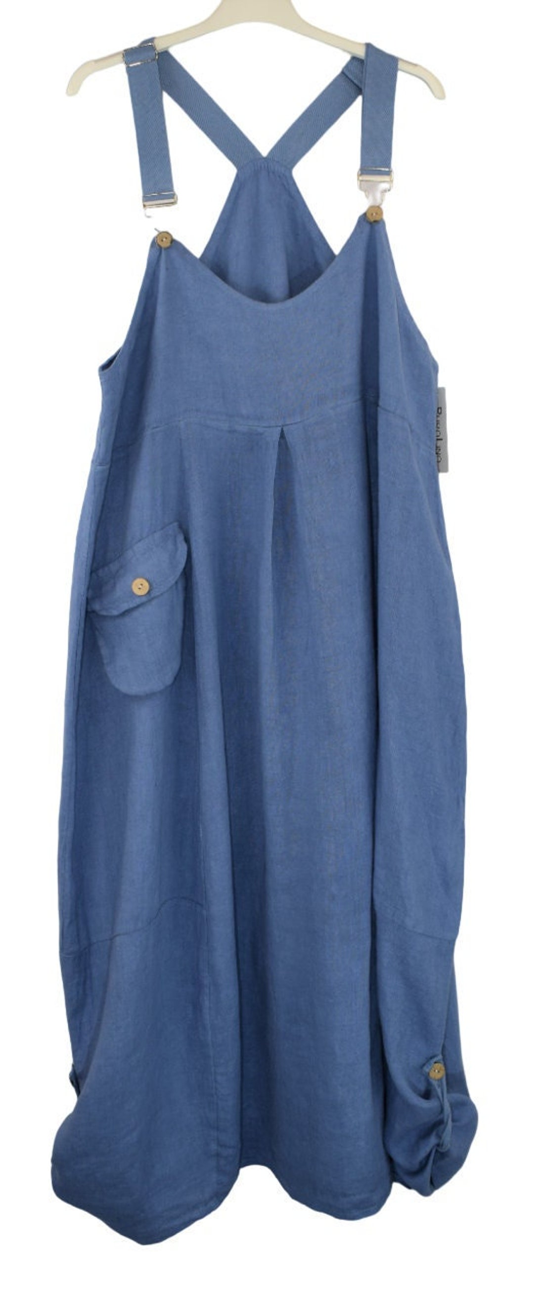 Linen Dungaree Set main image 1