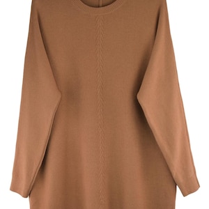Italian Lagenlook Stitch Detail Jumper with Ribbed Side Detail Autumn Winter Collection.
