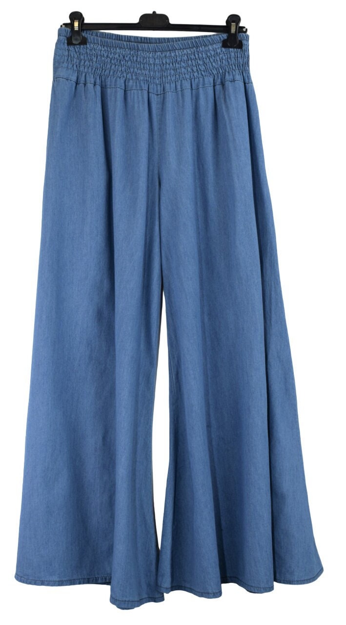 Cozami Casual Denim Palazzo Pants For Girls And Women in Kavali at best  price by A V Collection - Justdial