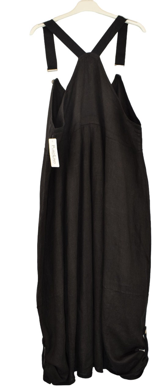 Linen Dungaree Set