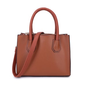 Long & Son Damen Stilvolle Designer Modische Satchel Handtasche / Schultertasche.