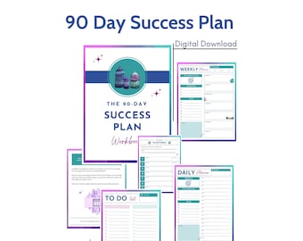 90 Day Success Planner Crystal Edition | Digital Download for 90 Day Success Plan | Crystal Lover | Plan for Success | Productivity Planner