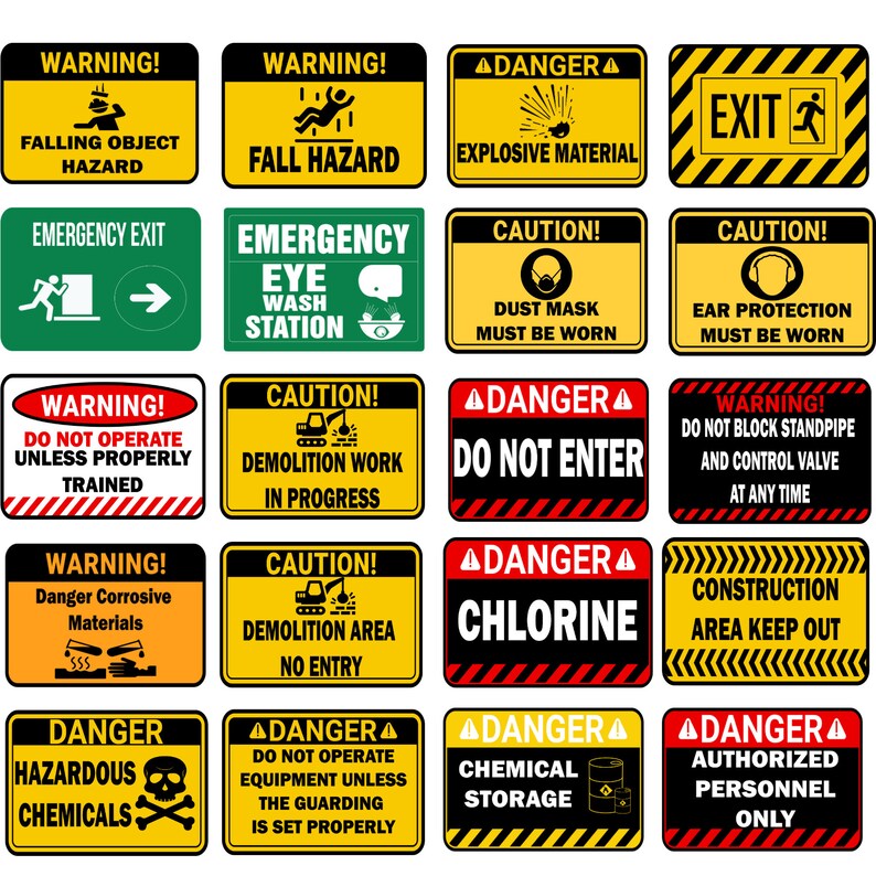 Occupational Health and Safety Signs PDF Warning Signs Safety Signage