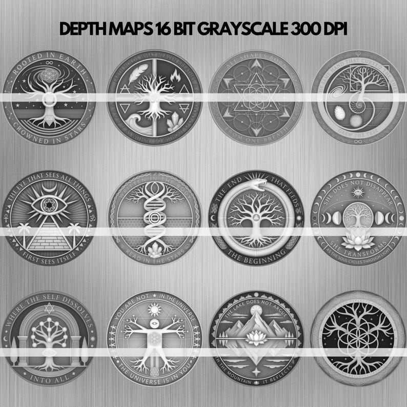 Universal Reflection Coin Depth Map Bundle: 3D Depth Maps for Laser ...