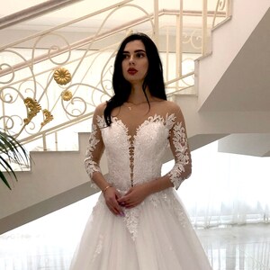 White Net Ball Gown Bridal Wedding Dresses at Rs 26000 in New Delhi