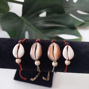 Cowrie Shell Bracelet, Boho Sea Shell Jewelry,Summer Adjustable Jewelry,Beach Bracelet