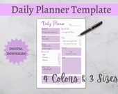 Printable Daily Planner- Gratitude Practice- Printable PDF- Optimize Organization