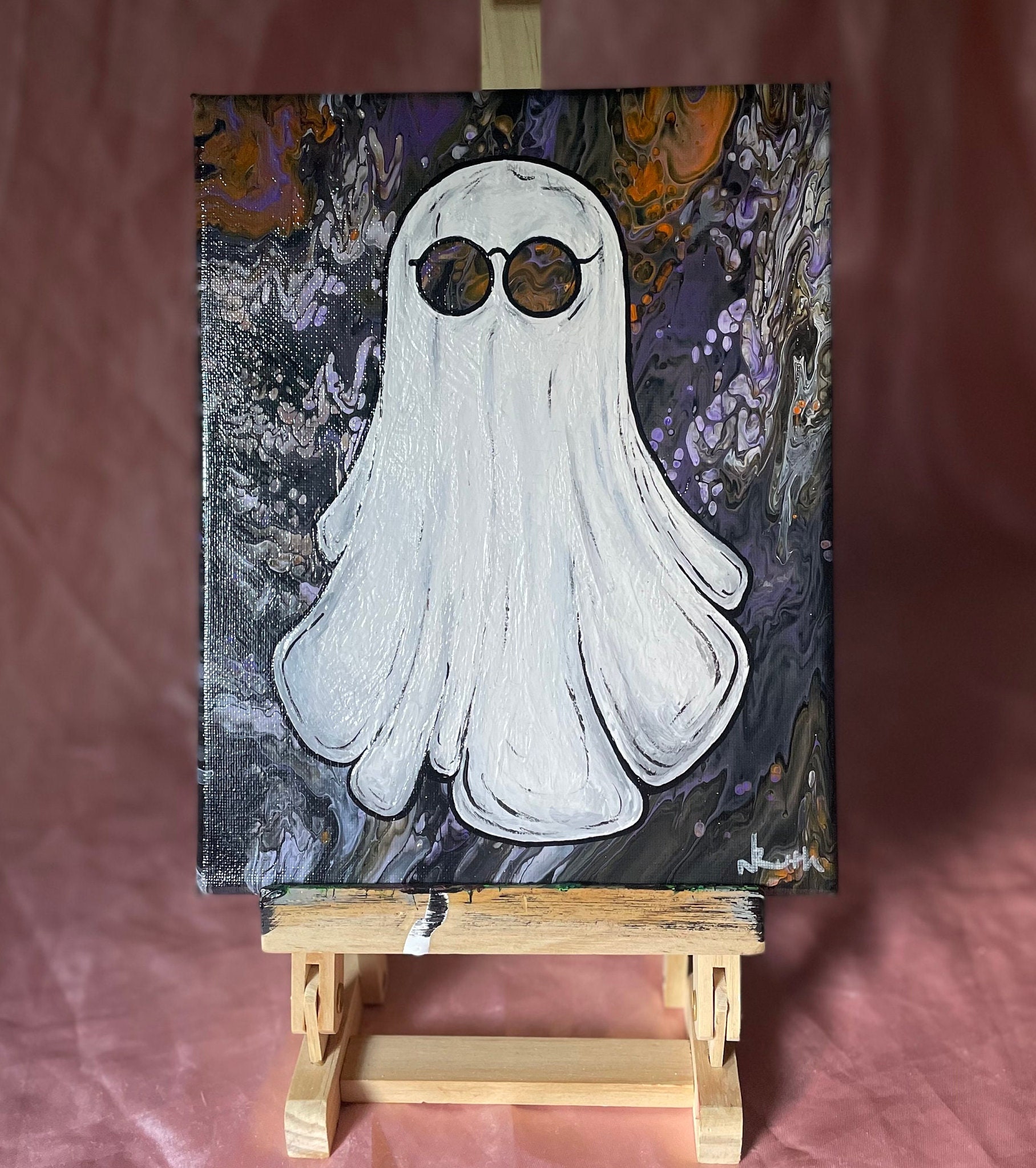 Spookedelic Ghost Painting