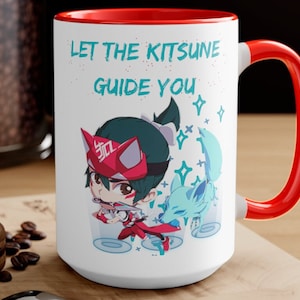 Kiriko Mug, Overwatch 2, Kitsune girl, Gamer girl, Anime girl