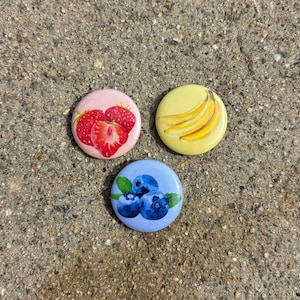 3 Fruit 1-inch Button Pack