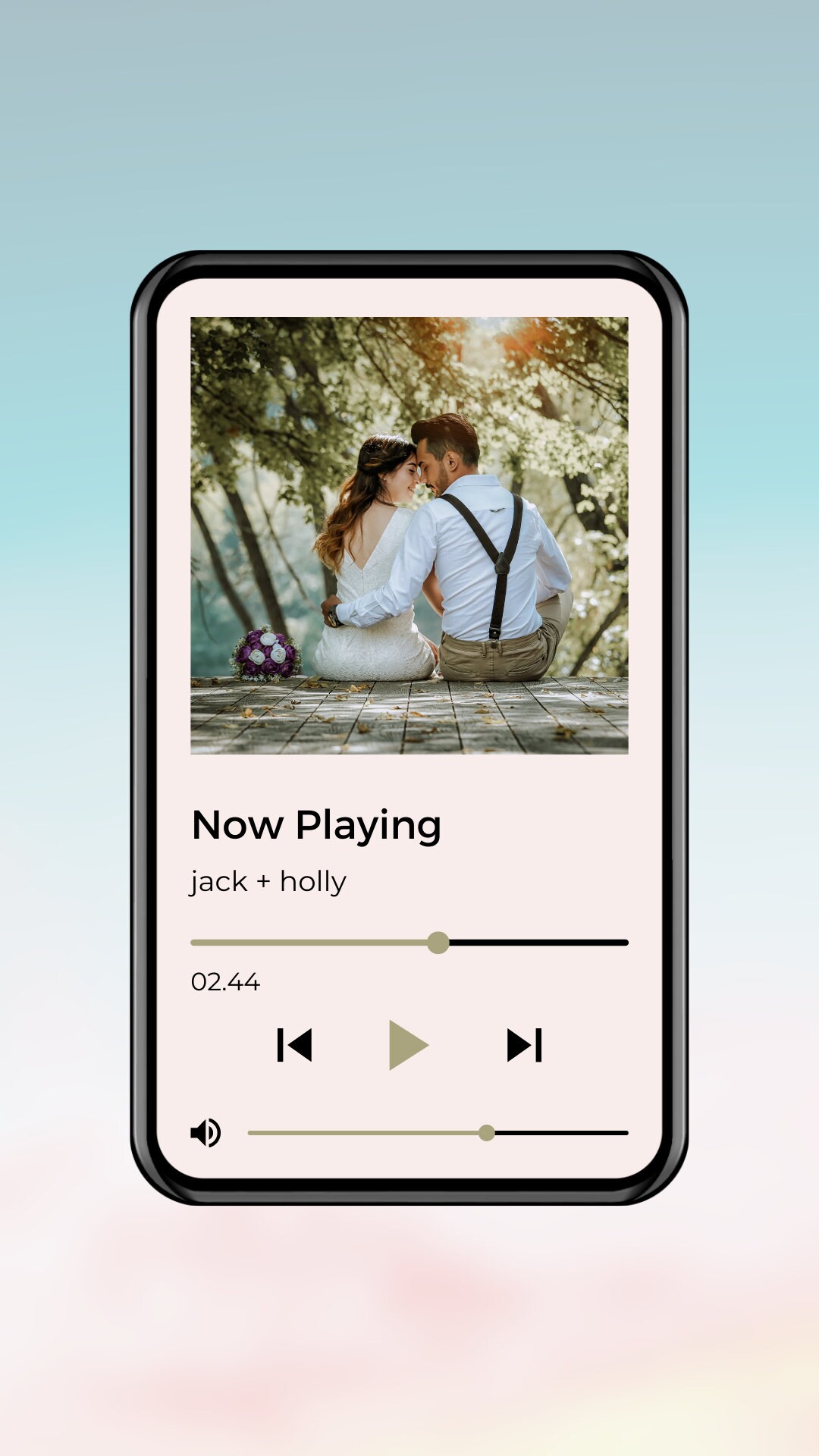 Personalized Music Player Wallpaper Background iPhone Samsung Etsy