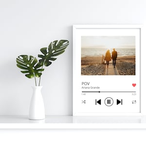 Printable Personalized Spotify Song Sheet
