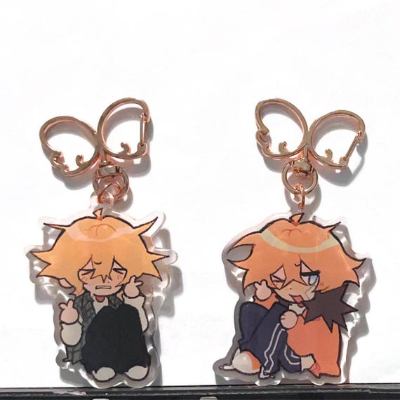 Southpark acrylic keychain, Tweek Tweak and Kenny McCormick