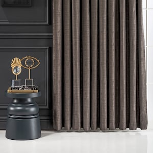 Cortinas plisadas para sala de estar, estilo rústico minimalista, par de cortinas plisadas francesas, regalo para ella