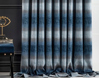 Cortinas de rayas multicolor para sala de estar, diseño moderno para ventana, decoración del hogar y dormitorio, regalo ideal.
