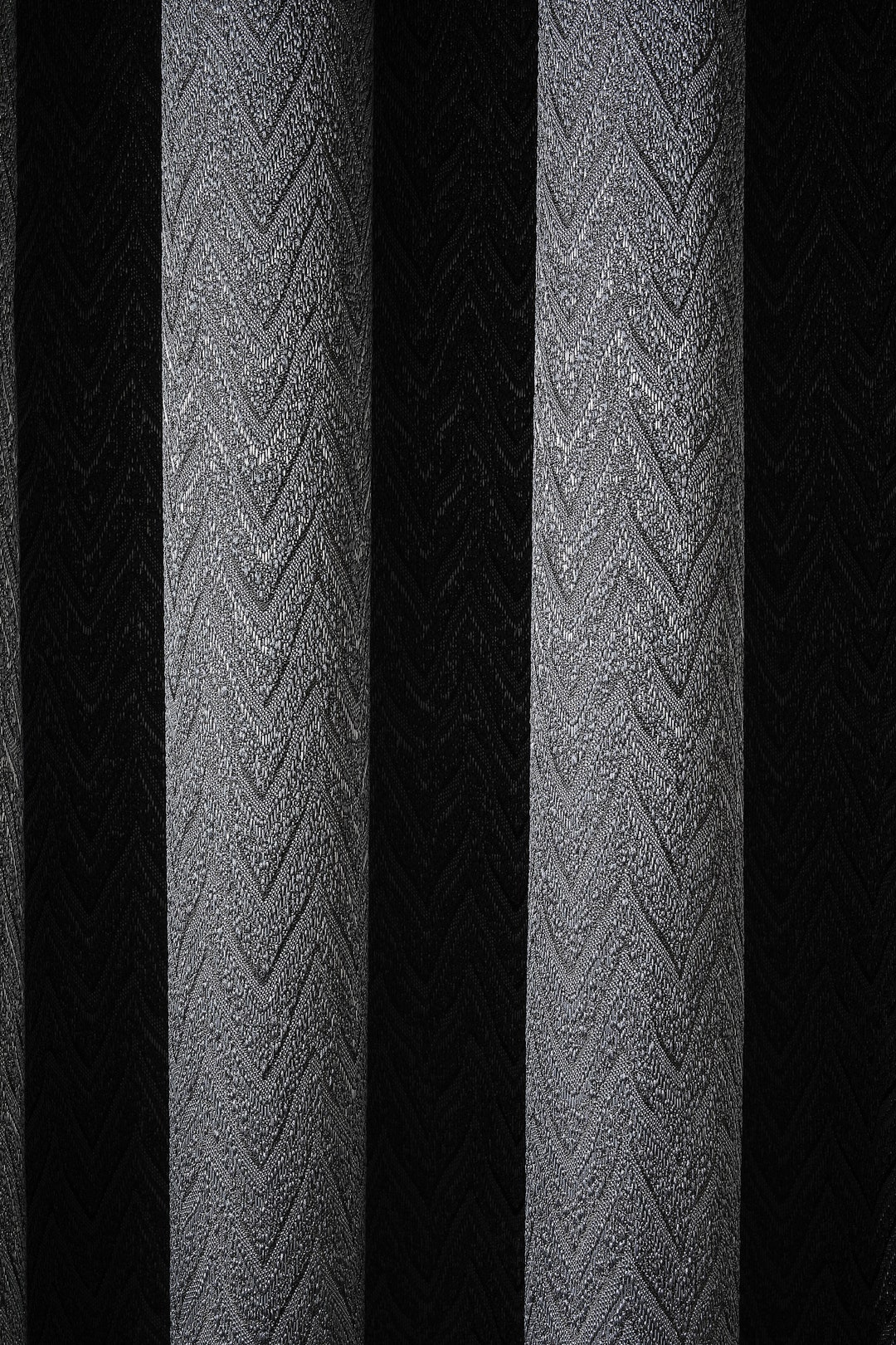 Custom Size Luxury Dark Gray Curtains, Blue Cream Color Options