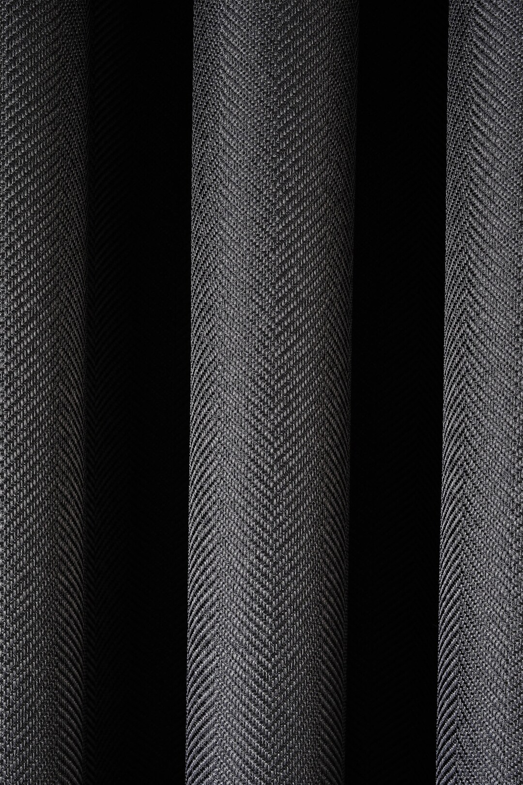 Custom Made Luxury Herringbone Pattern Curtains, Color and Blackout