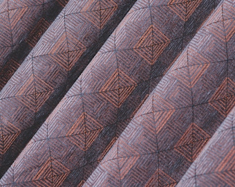 Cortinas de diseño geométrico de lujo de tamaño personalizado, opciones de color, cortinas de ventana contemporáneas para sala de estar, panel de cortina cuadrado para dormitorio