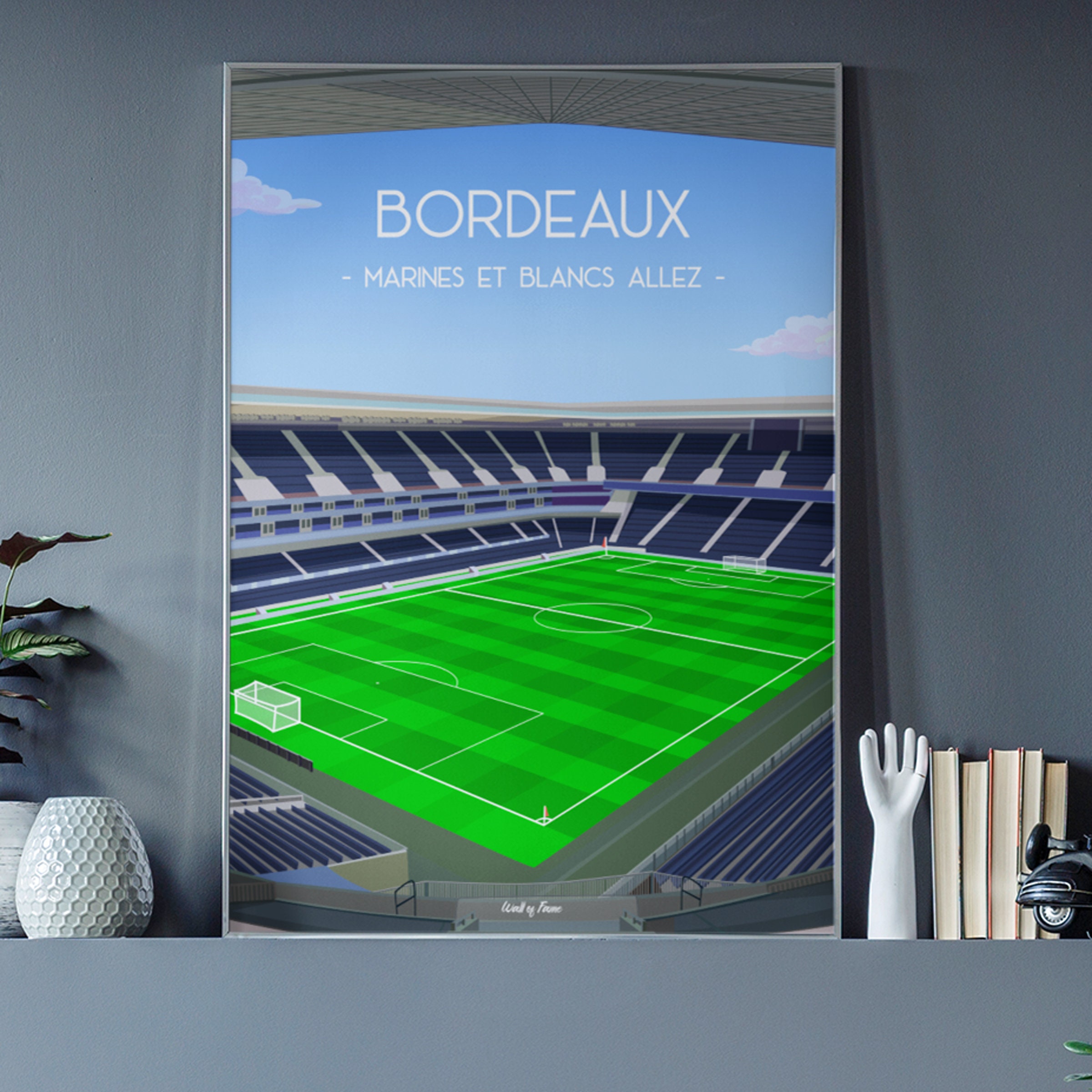 GRAND POSTER )) GIRONDINS BORDEAUX & TOULOUSE TFC 1986/87
