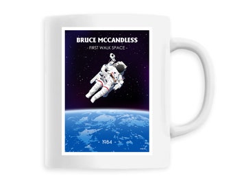 Mug Bruce McCandless - Erster Weltraumspaziergang aller Zeiten