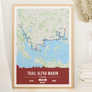 Poster Trail Morbihan 2024 – Trail 56 km anpassbar